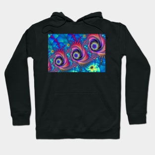 Stylized Roses Abstract Hoodie